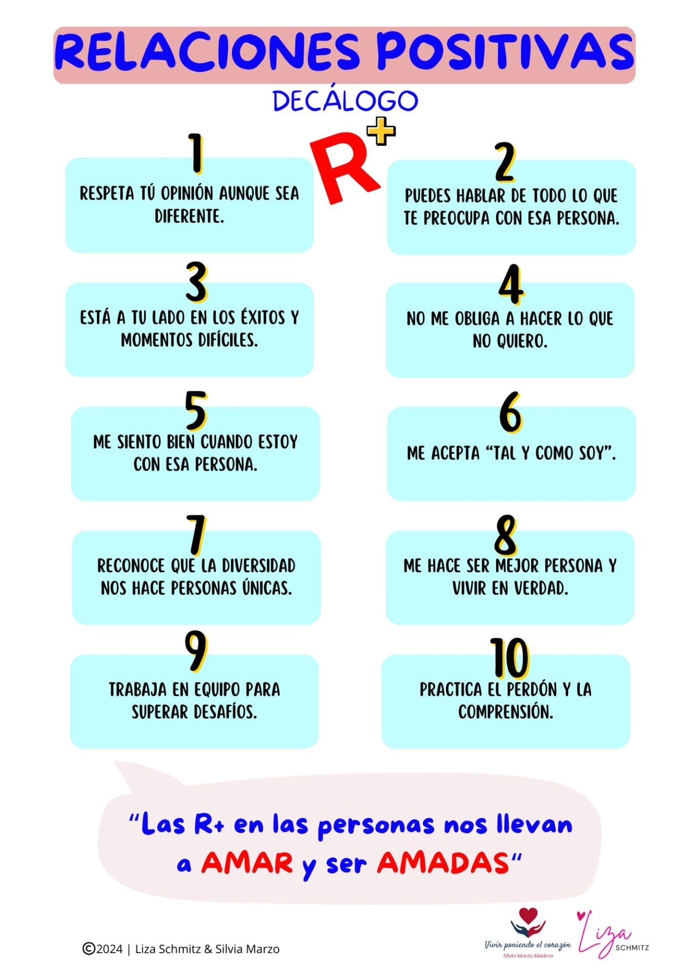 Decálogo de relaciones positivas: 10 claves para construir vínculos sanos y felices según Vivir Poniendo el Corazón